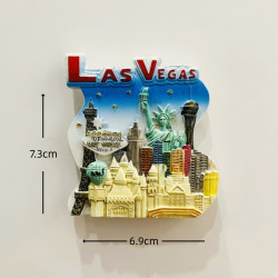Las Vegas Cityscape 3D Fridge Magnet: Collect Sin City’s Fantasy Landmarks Into Daily Life