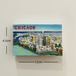 Chicago City Skyline 3D Fridge Magnet: Shrink the Windy City’s Skyscraper Cluster Into Daily Life